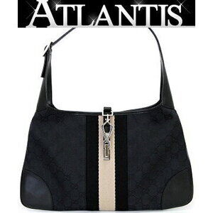 Gucci Jackie GG Hobo Shoulder bag black canvas